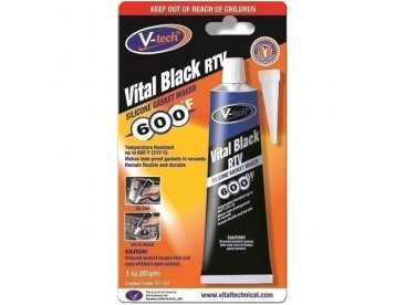 V-Tech Instant Gasket Black 85gm Vital Black RTV