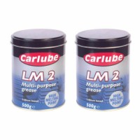 2 x Carlube LM2 Lithium Multi Purpose Grease 500g