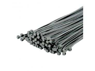 Silver Cable Ties 4.8 x 370mm - 100 Pieces