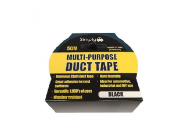 Multi Purpose Duct Tape - Black 50M