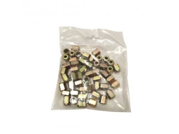 Female Brake Nuts Size 10 x 1mm - 50 Pieces 