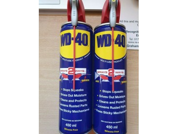 WD40 Aerosol Smart Straw 450ml - TWIN PACK 2 TINS